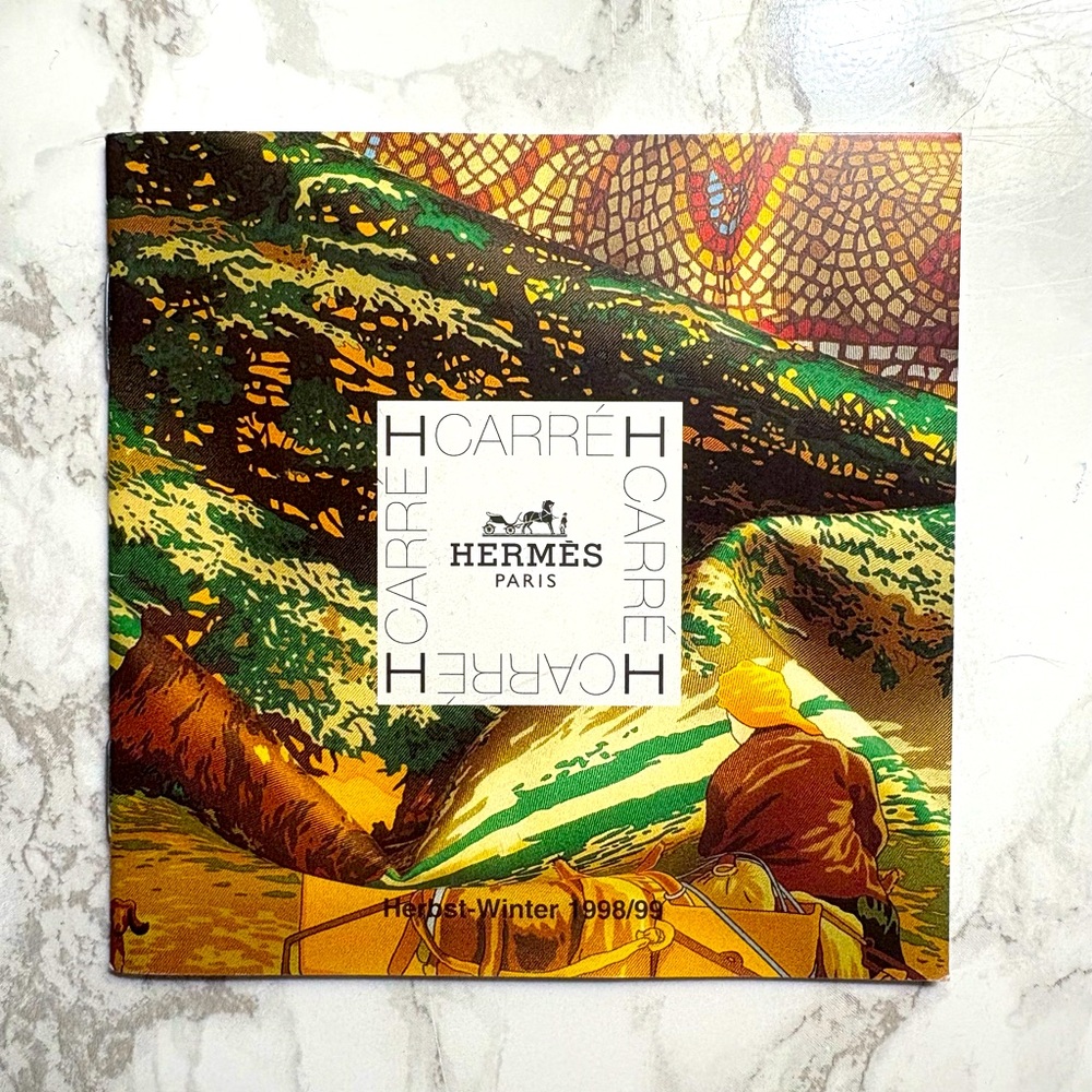 HERMES Paris RARE VINTAGE 1998-99 Mini FallWinter Scarf Catalog GERMAN